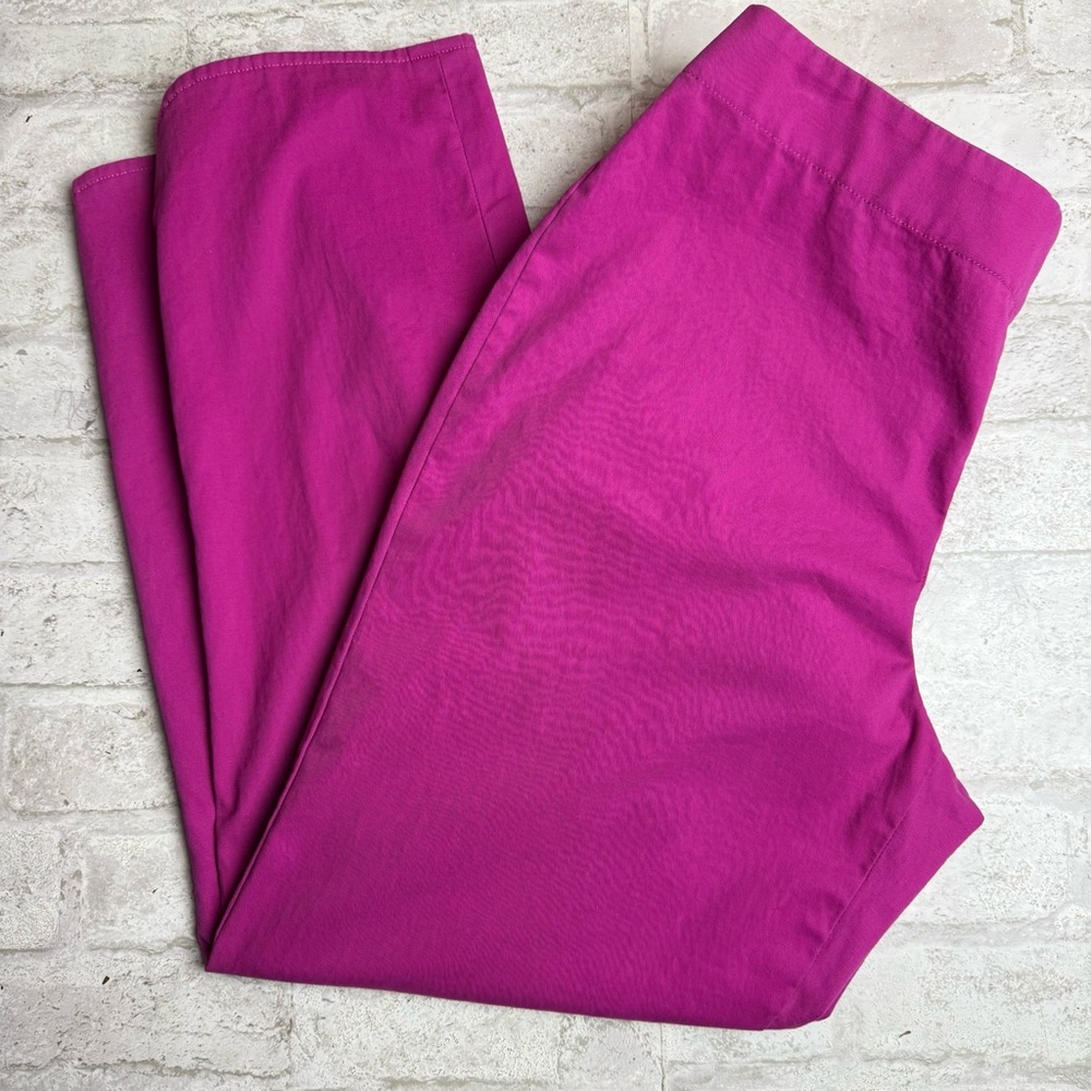 Talbot’s Heritage Crop Pants Magenta fuchsia Pink Size 6 EUC😍